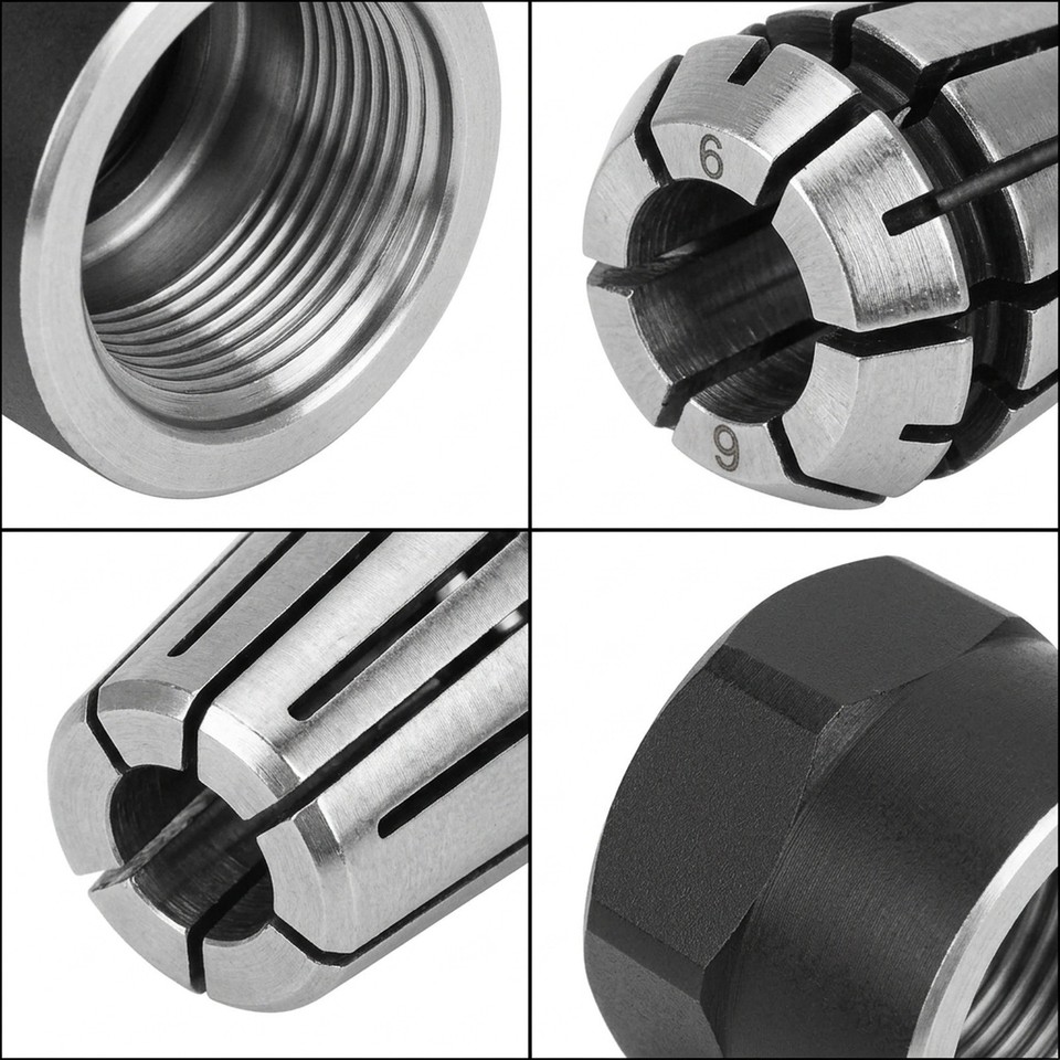 Spring collet Chuck Clamping Nuts Parts Drilling Wire tapping for ...