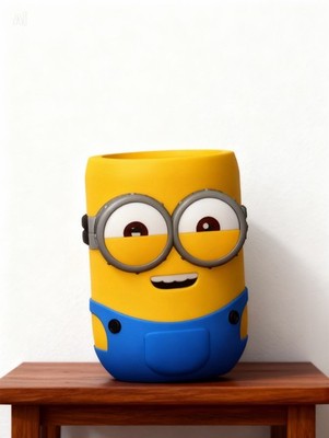 3D Printed Minions Coaster | Cartoon Drink Holder for Desk & Kitchen