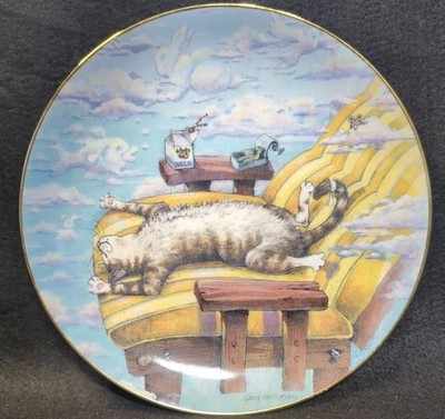 Vtg 1996 Gary Patterson Comical Cats ''CAT DAY AFTERNOON'' Danbury Mint Plate 8''