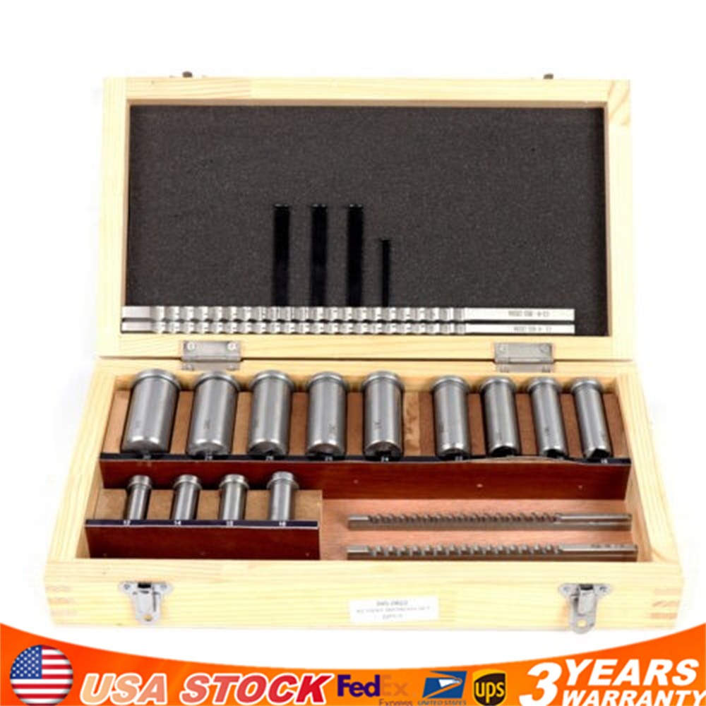 22 Pcs HSS Metric Keyway Broach Set Metric Size Metalworking Tool 4/5/6/8mm