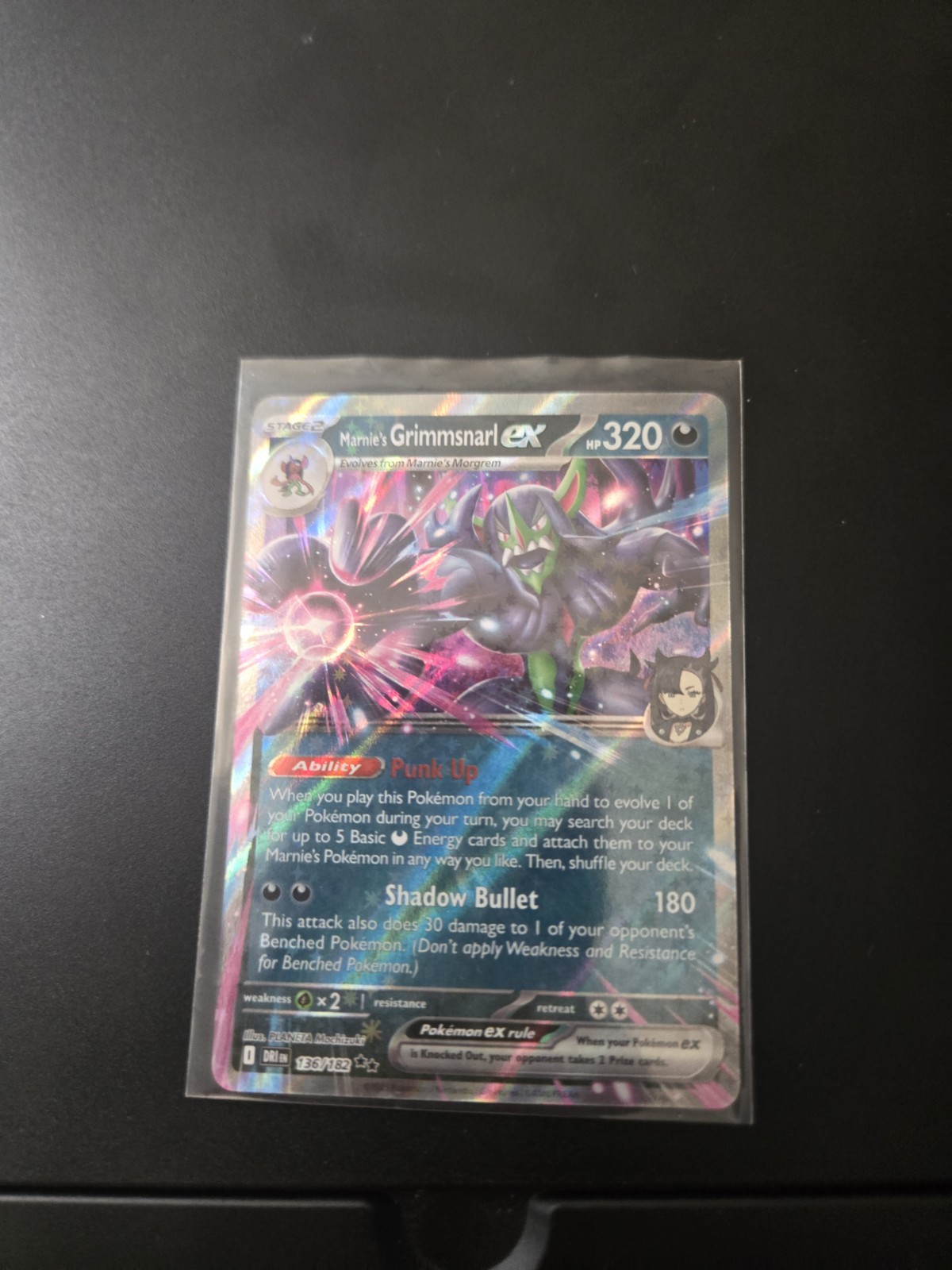 Marnie’s Grimmsnarl ex 136/182 Holo Destined Rivals Pokemon Card