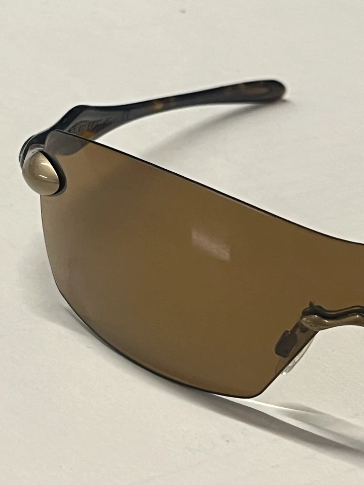 Oakley Dartboard Rimless Sunglasses Tortoise Pattern Made In USA - Image 3 of 4