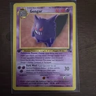 Pokemon Card Gengar 20/62 1ST EDITION Fossil Rare