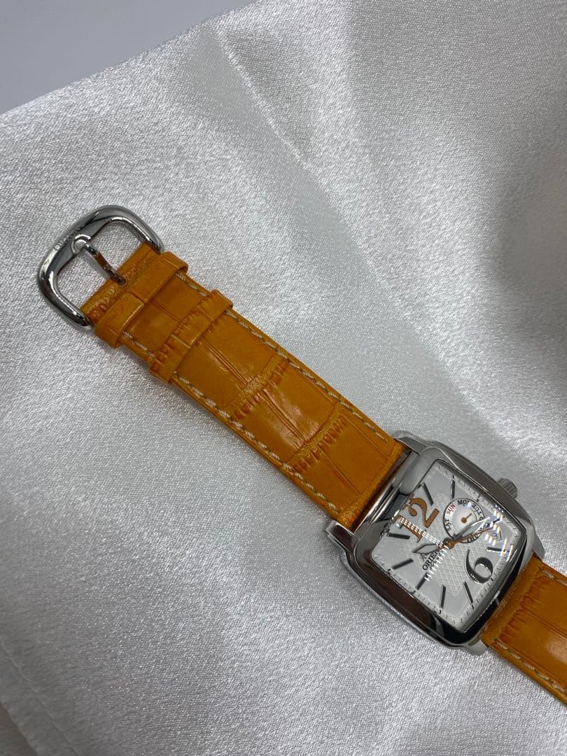 ORIENT Day Date Automatic Square Orange ESAA C0 W… - image 12