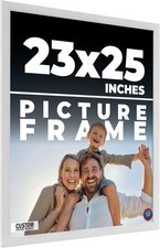 23x25 Frame White Wood Picture Photo Frame with UV Acrylic and Acid Free Backing