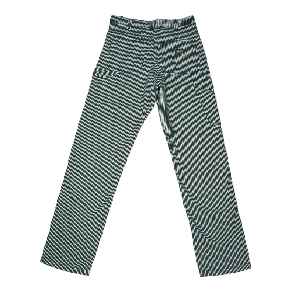 Dickies Jeans Mens Green Striped Fashion Designer Pants Waist W28 L32 - Image 4 of 4