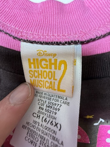 Disney High School Musical Youth Girls Size Small Brown 2006 Teen Movie Graphic - Picture 3 of 7
