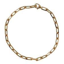 Cartier Santos De Chain Bracelet Au750 Rose Gold 20.5cm 8.9g