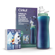 Cirkul 32oz Chameleon Stainless Steel Starter Kit Lid 2.0 2 Flavor Cartridges