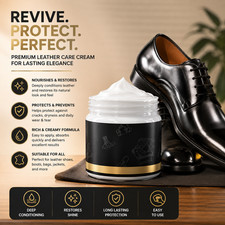 Leather Care Cream Conditioner for Shoes Bags Jackets Car Seats Furniture 100g