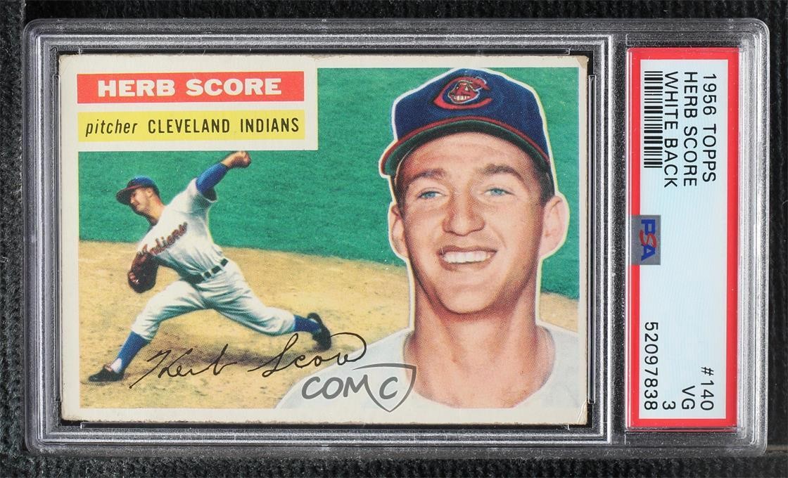 1956 Topps Herb Score (White Back) #140 PSA 3 Rookie RC 0q5
