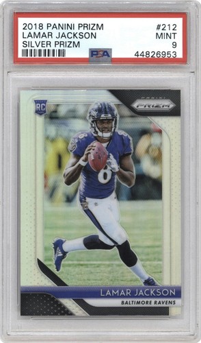 Lamar Jackson [Silver Prizm] #212 2018 Panini Prizm card