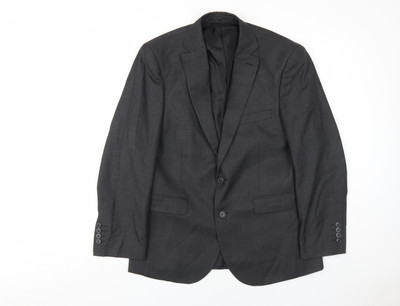Moos Esq. Anzugjacke Herren schwarz Größe 40 S