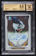 2014 Bowman Draft Chrome Pick Derek Hill #BCA-DH BGS 9.5 GEM MINT Auto m4h