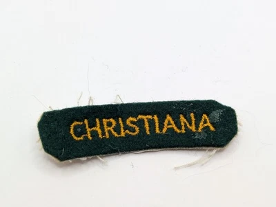 Vintage South Africa Military Christiana Commando Cloth Shoulder Patch Badge - Image 1 of 2