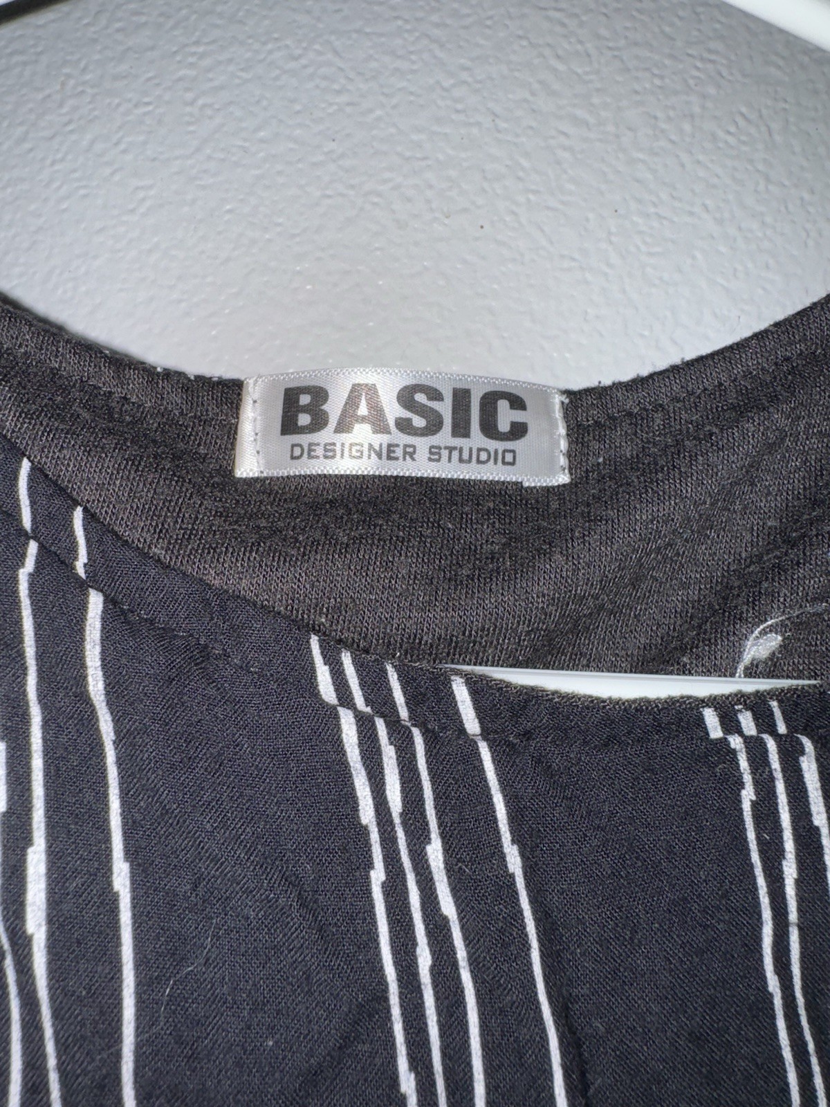 Basic Designer Studio Black And White Striped Dre… - image 3
