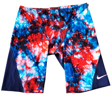 Nike Hydrastrong Jammer Swim Shorts Trunks Men's Size 38 Swimming Tie Dye