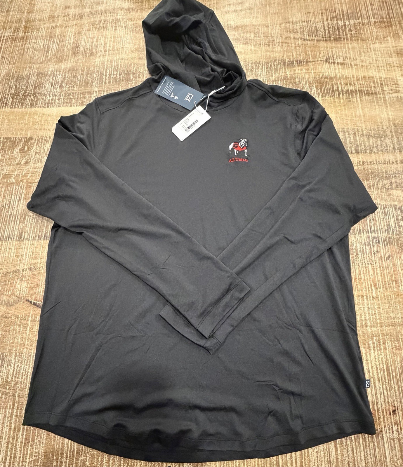 Georgia Bulldogs Cutter Buck Men’s Large NWT Coastline Hooded Shirt