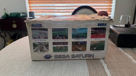 SEGA SATURN Console Bundle | Virtua Cop + 2 Controllers | Orig Box CIB | Scart