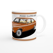 Ford Capri Mk2 11oz Art Mug - Many Trim & Colour Designs