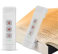 Clip-on Bookmark Book Light With Timer USB Rechargeable Reading Lights Mini LED
