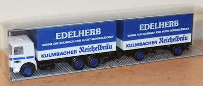 Albedo MAN HZ Kulmbacher Reichelbräu Edelherb 1:87 H0 Modellauto in Ovp.