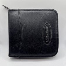 Case Logic 24 Disc CD DVD Blu-ray Video Game Storage Wallet Case Black Zipper
