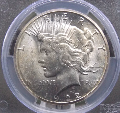 1922 "S" Peace SILVER Dollar $1 PCGS MS64 #946 Uncirculated BU Unc ECC&C, Inc.