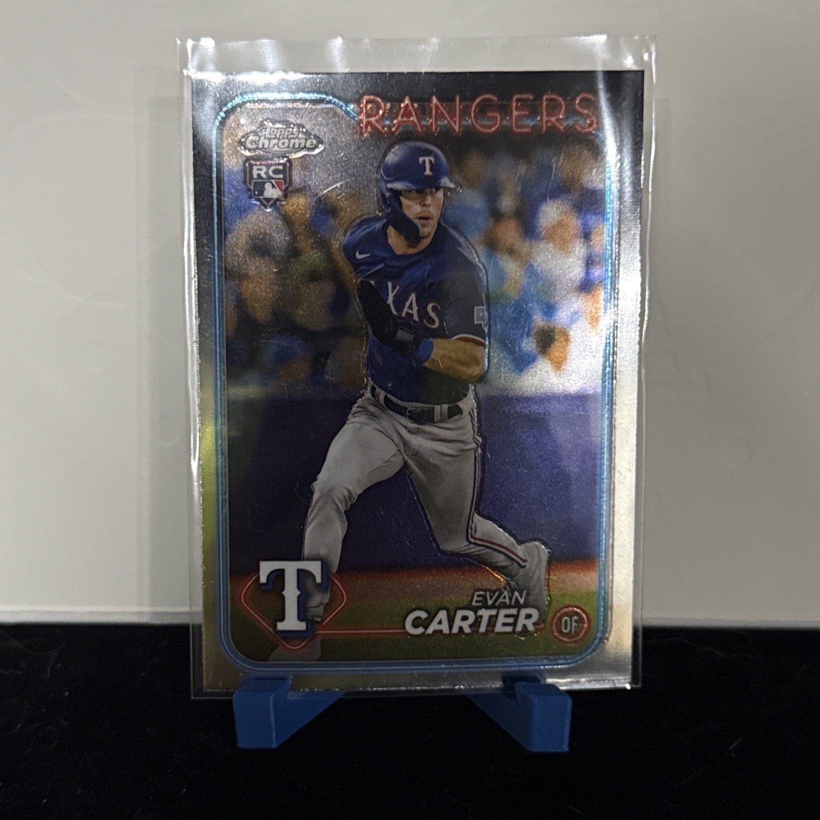 2024 Topps Chrome - Evan Carter #136 Prism Refractor (RC)