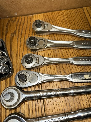 Sears Craftsman USA Tool Lot Ratchets 1/4 3/8 Sockets Tools (081) - Picture 17 of 21