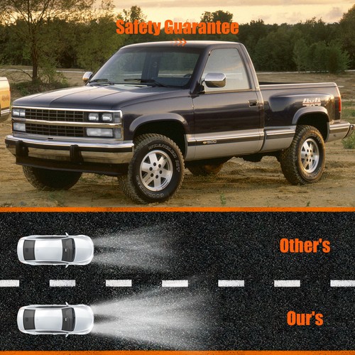For 94-1998 Chevy C/K C/10 1500/2500 Front Headlight Assembly Left + Right Sides - Picture 8 of 14