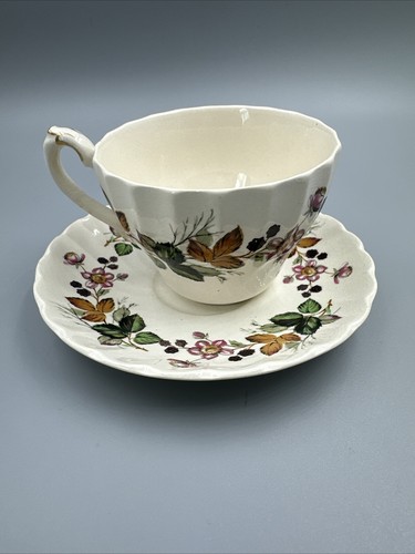 Myott Staffordshire Olde Chelsea HEDGEROW VINTAGE CUP & SAUCER ENGLAND - Picture 8 of 8