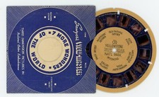 Yellowstone Nat'l Park 1939 Blue Ring Front / Blue Back View-Master Reel 129