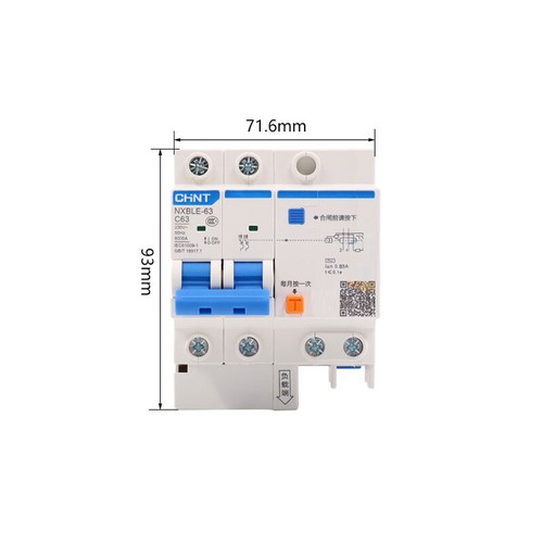 AC Circuit Breaker With Leakage Protection 1P+N/2P/3P/3+N/4P Pole MCB 6A-63A PC - Picture 41 of 54