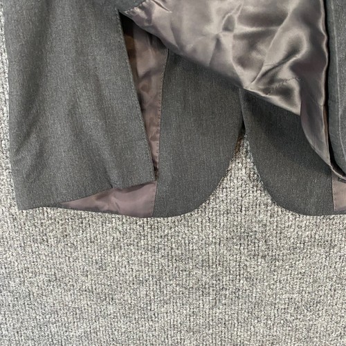 Lauren Ralph Lauren Kids Blazer Jacket Size 12 Gray Button Up Sport Coat Event - Picture 4 of 10