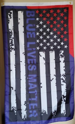 3x5 Ft. Blue Lives Matter US Flags