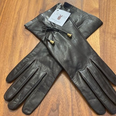 New F.lli Forino s.n.c. Italy Gloves Size 7.5 100% Seta Silk Lined