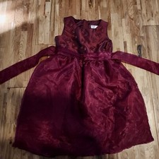 Girls Cherokee size 6x Dress Embellished flowers party holiday Christmas