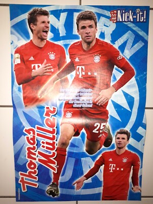 Just Kick It POSTER Thomas Müller FC. Bayern München Bundesliga Fußball