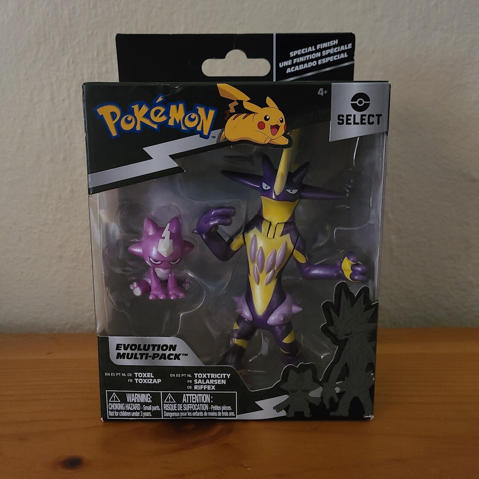 Boneco Pokemon Toxel E Toxizap Evolução Multipack Sunny