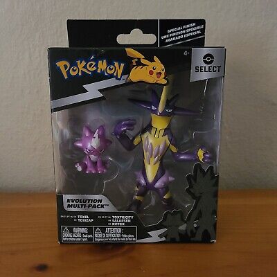 Pokemon Select Toxel Toxtricity 3 Evolution Figure 2-Pack Jazwares - ToyWiz