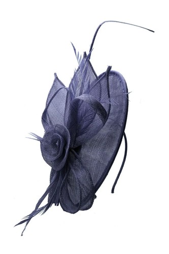 Cappello donna Sinamay fiore fascinatore fascia clip matrimonio donna giorno Royal Ascot - Foto 6 di 16