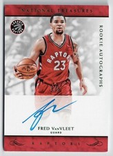 2016-17 Panini National Treasures Rookie autograph Emerald 207 Fred VanVleet 5/5