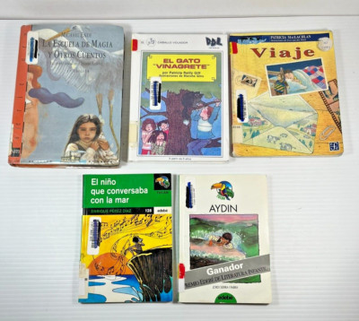Elementary Spanish Readers Lot of 5 Paperback and Hardcover Books 8423637085
