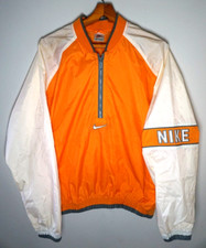 Vintage Nike Windbreaker Jacket Pullover Centre Swoosh 1/2 Zip Medium White Tag