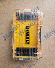 Dewalt Tough Case+ Clear Top/Yellow bottom Storage Case w/holders for 12 bits