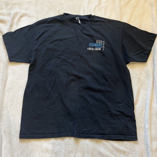 ROD STEWART Vintage T Shirt 2001 Human Tour Local Crew Size XL - Picture 2 of 4