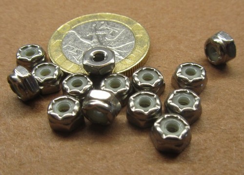 316 Stainless RH Lock Nut, 4-40 x 1/4" W x 9/64" H, 100 Pcs - Picture 9 of 12
