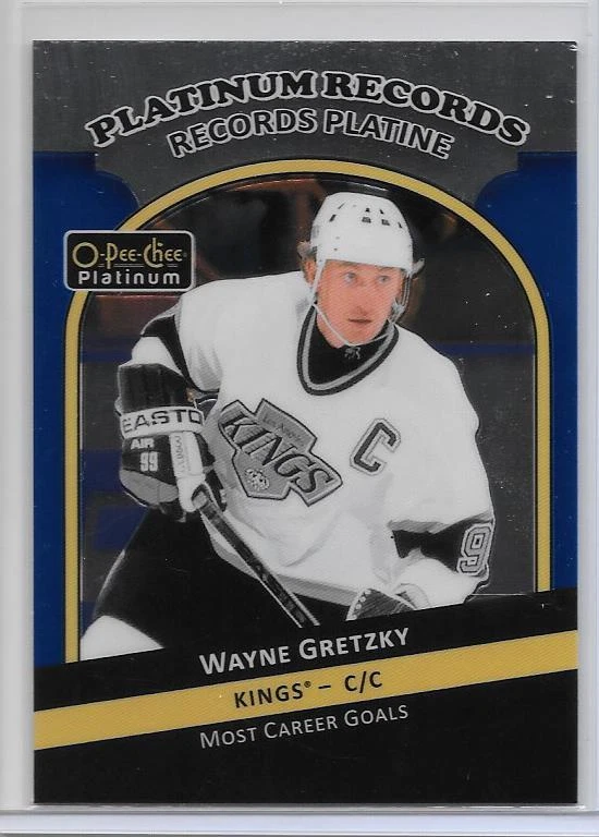 WAYNE GRETZKY 2017-18 OPC PLAT. PLAT. RECORDS MOST CAREER GOALS SSP INSERT/KINGS