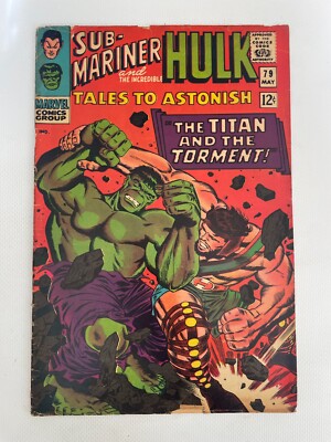 Tales To Astonish # 79 VG/FN Marvel Comic Book Hulk Sub-Mariner Silver 18 LI8